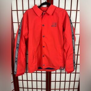Superdry Worldwide Brand Orange Jacket Full Zip Collared